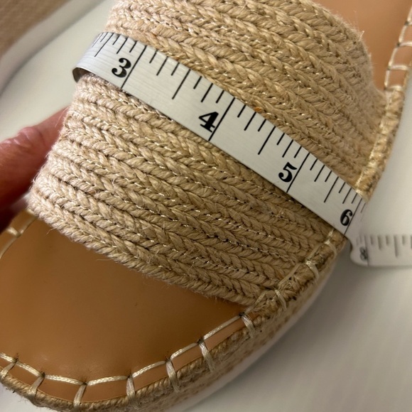 🤩”Wild Pair” Shermer Slide Espadrille Platform Sandals Beige w/White Soles” - Picture 12 of 16